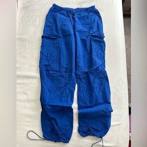 Wild Fable- Blue cargo parachute pants